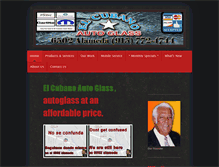 Tablet Screenshot of elcubanoautoglass.com